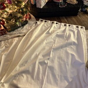 Cream Grommet Curtain Set (2 curtains)